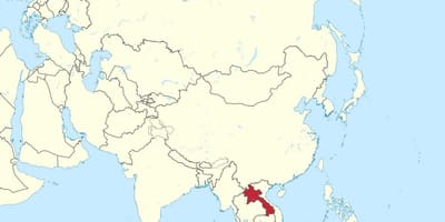 মানচিত্র, লাওস এশিয়া