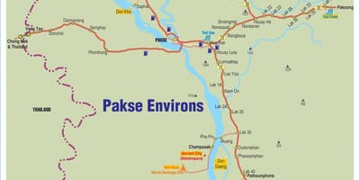 মানচিত্র pakse, লাত্তস